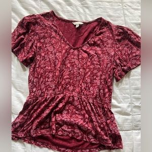 Lucky Brand Peplum Top